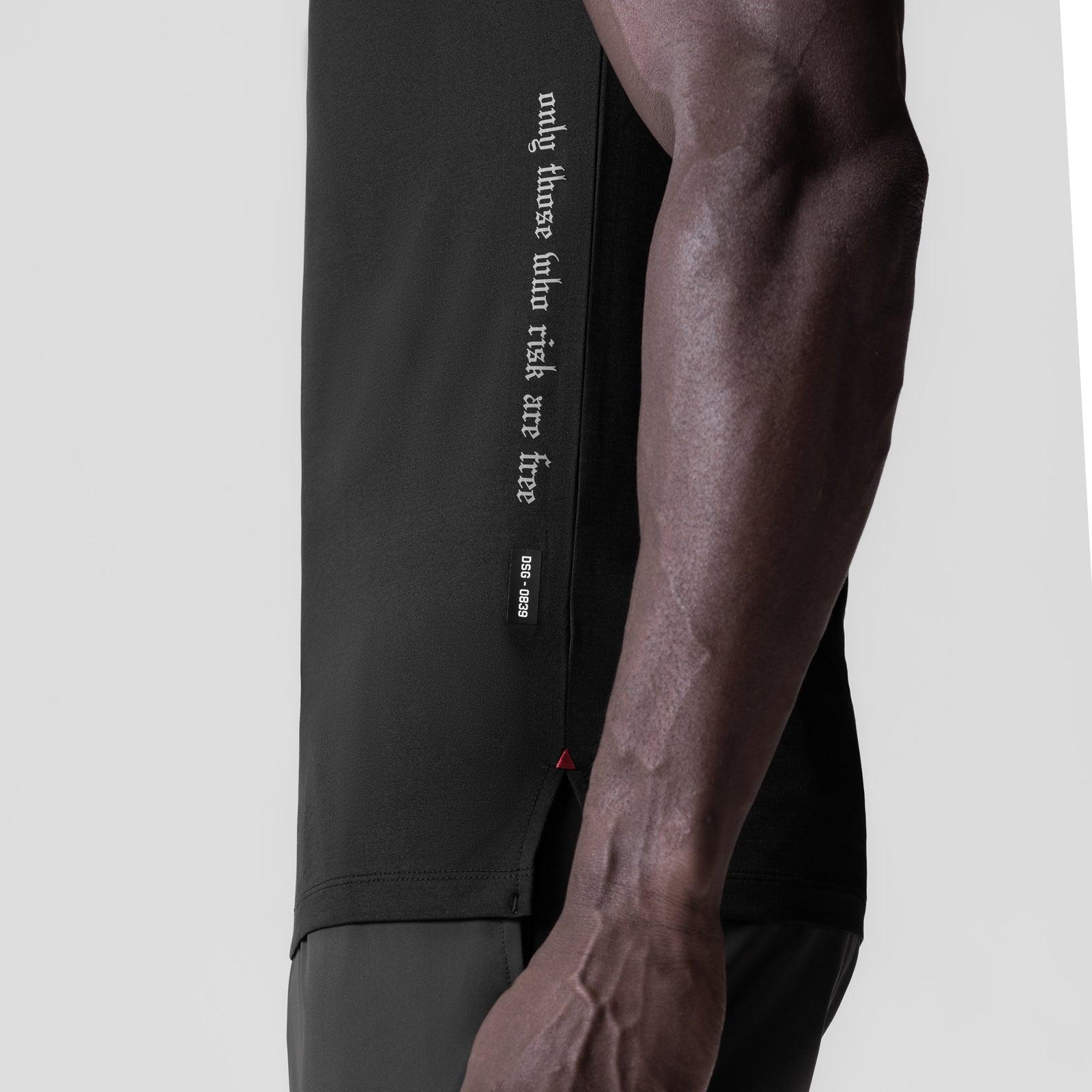 0839. 3D-Lite® 2.0 Lycra® Fitted Tee - Black "OTWR" Product Image