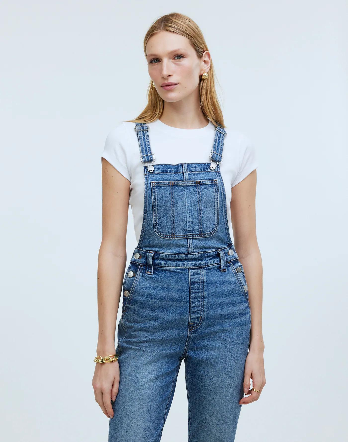 The '90s Straight Overalls in Fawnbrook Wash Product Image