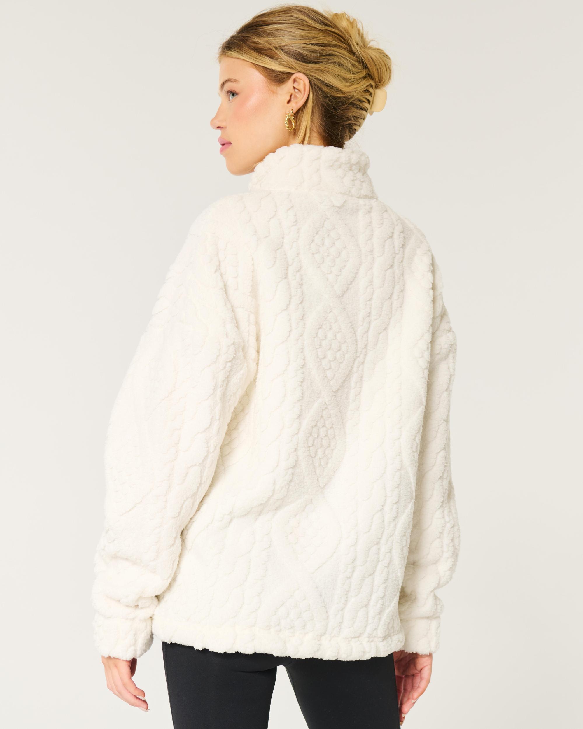 Gilly Hicks Oversized Cozy Quarter-Zip Top Product Image