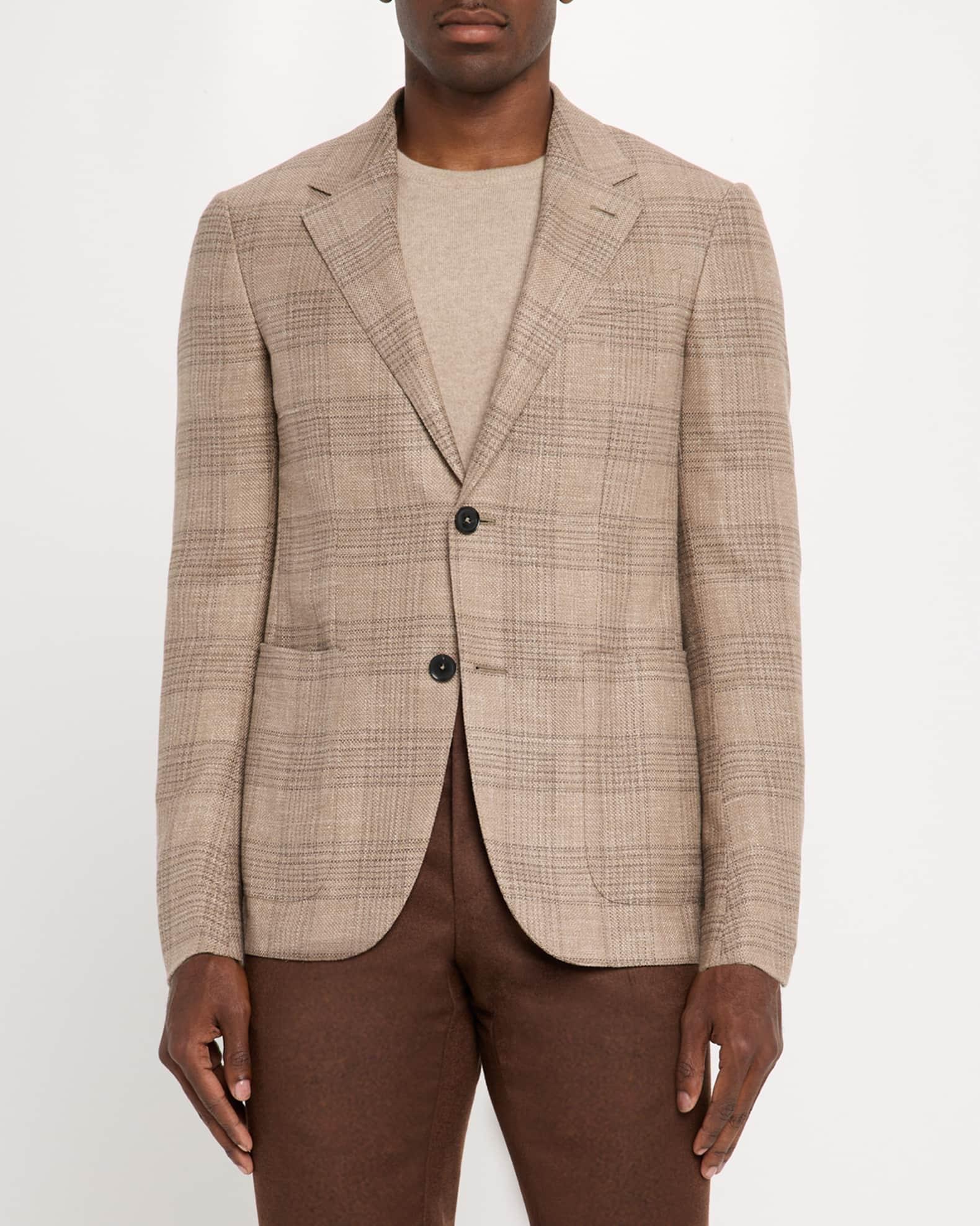 Men's Winter Crossover Large Plaid Sport Coat Product Image