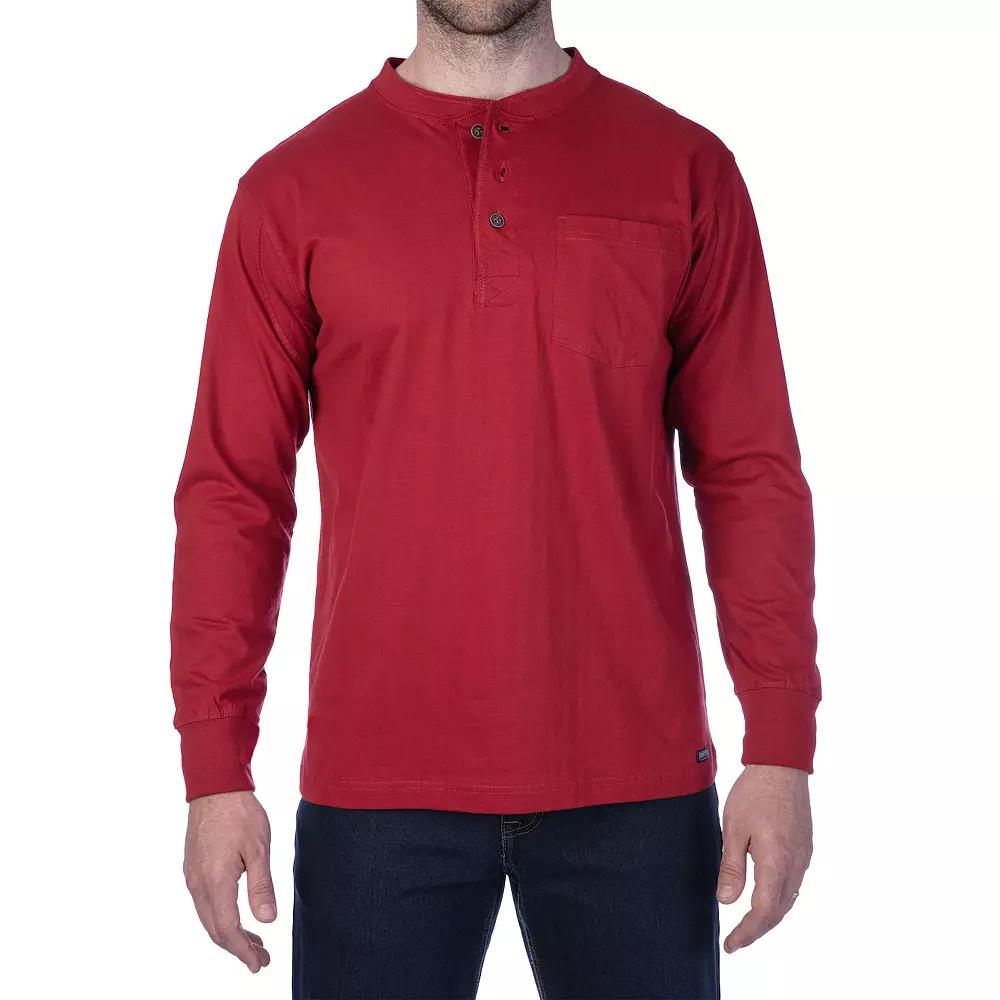 Men's Smith's Workwear Extended Tail Pocket Henley,  Product Image