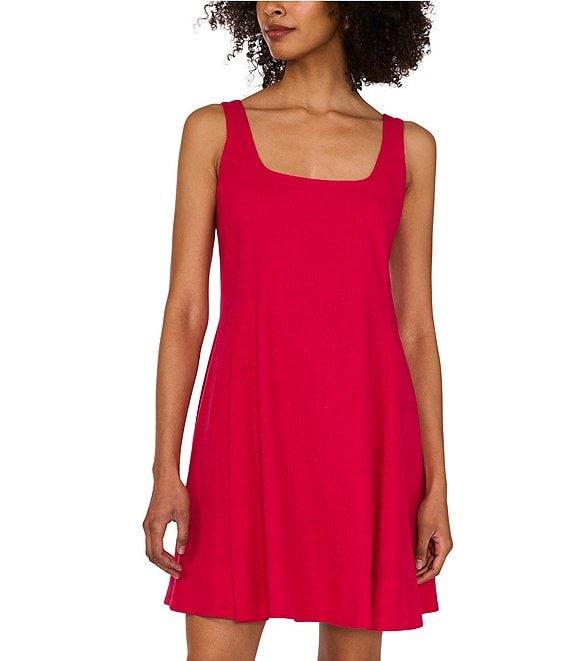 1. STATE Scoop Neck Sleeveless A-Line Dress Product Image