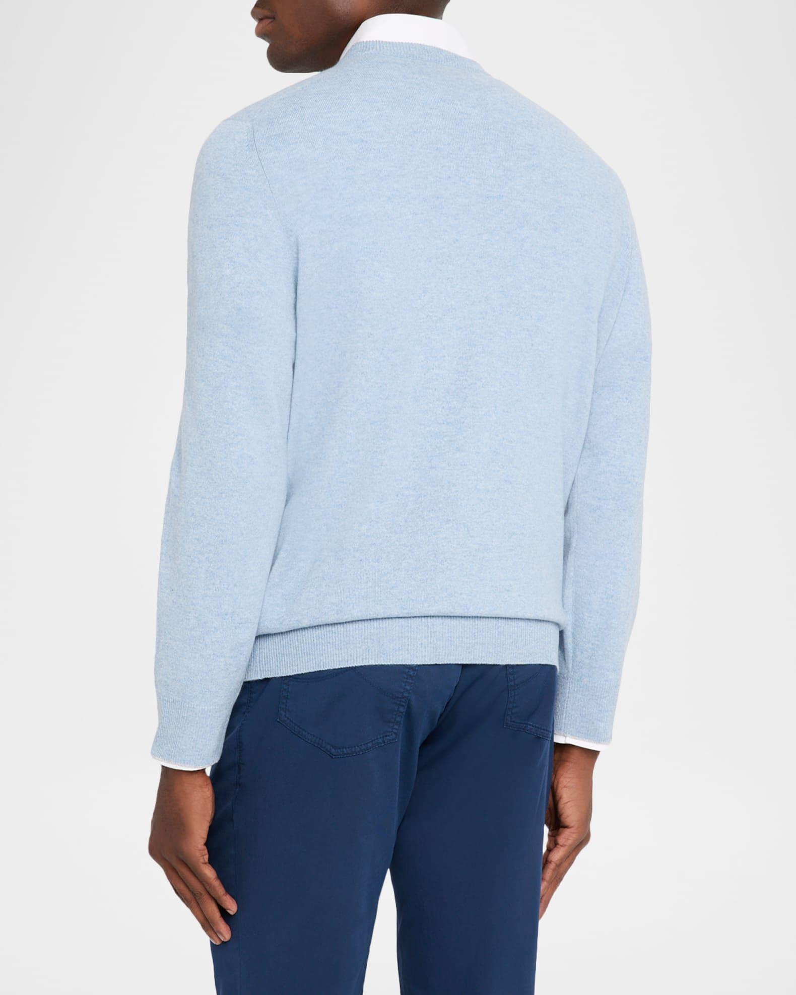 Men's Cashmere Classic Fit V-Neck Sweater Product Image