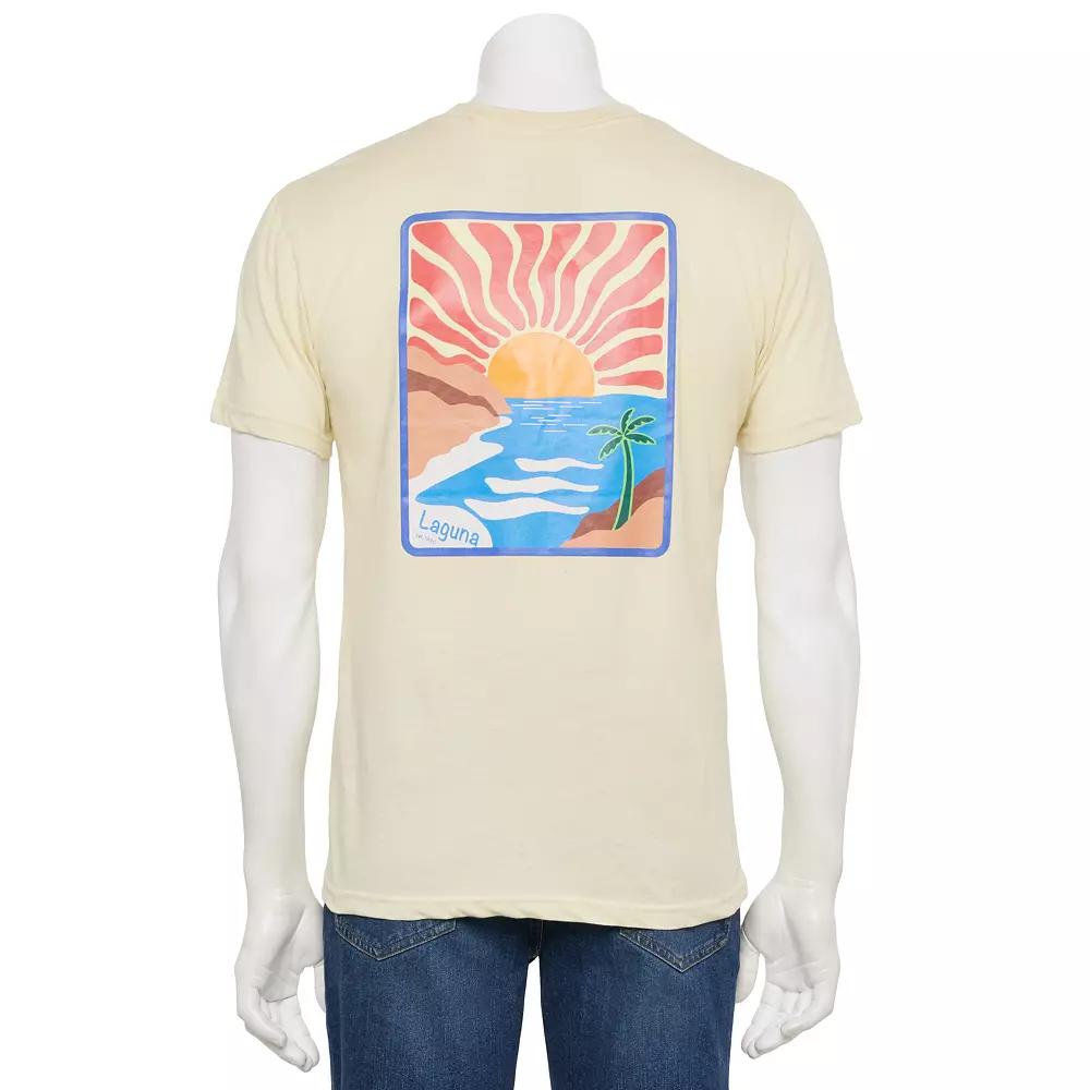 Men's Laguna Island Doodle Graphic Tee, Size: Small, Seedpearl Product Image