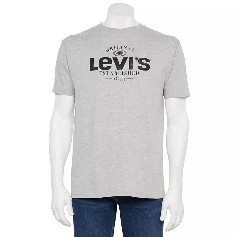 Men's Levi's® Relaxed-Fit Short-Sleeve Graphic Tee, Size: Small, Grey Gray Product Image