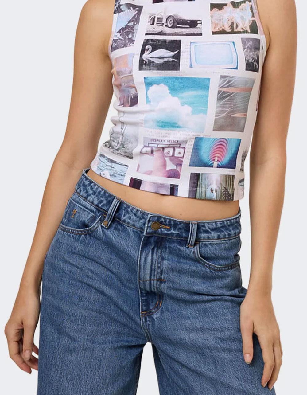 THRILLS Natural Progression Womens Sleeveless Top - WHITE COMBO Product Image