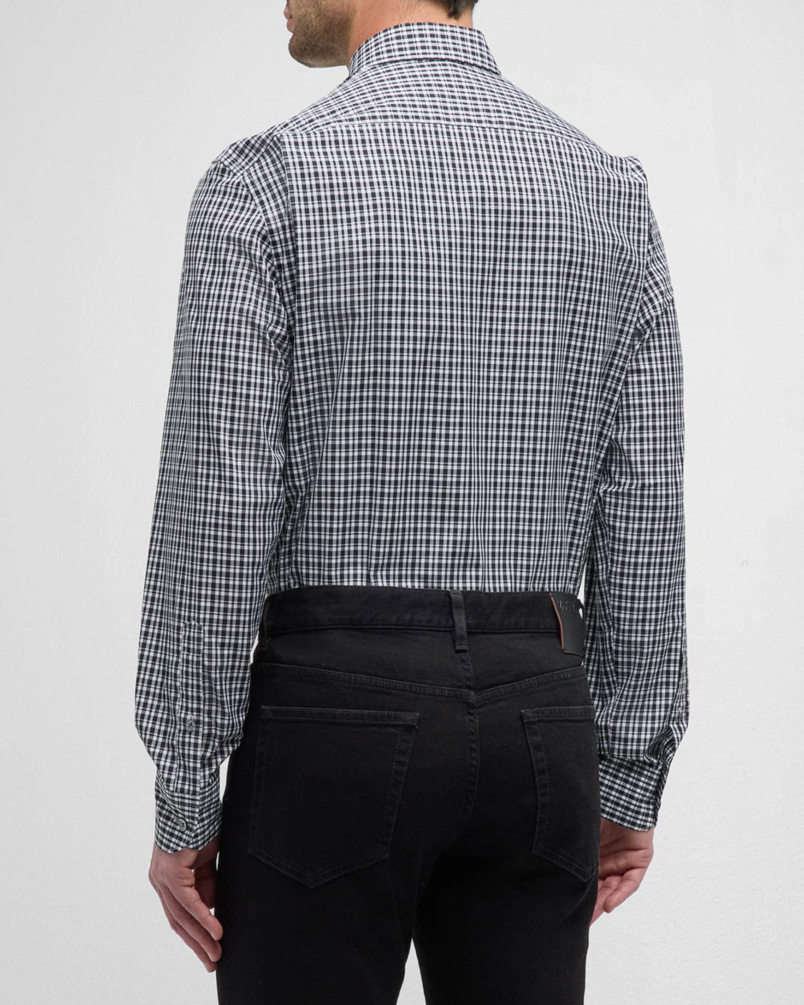 Men's Cotton Check Sport Shirt Product Image
