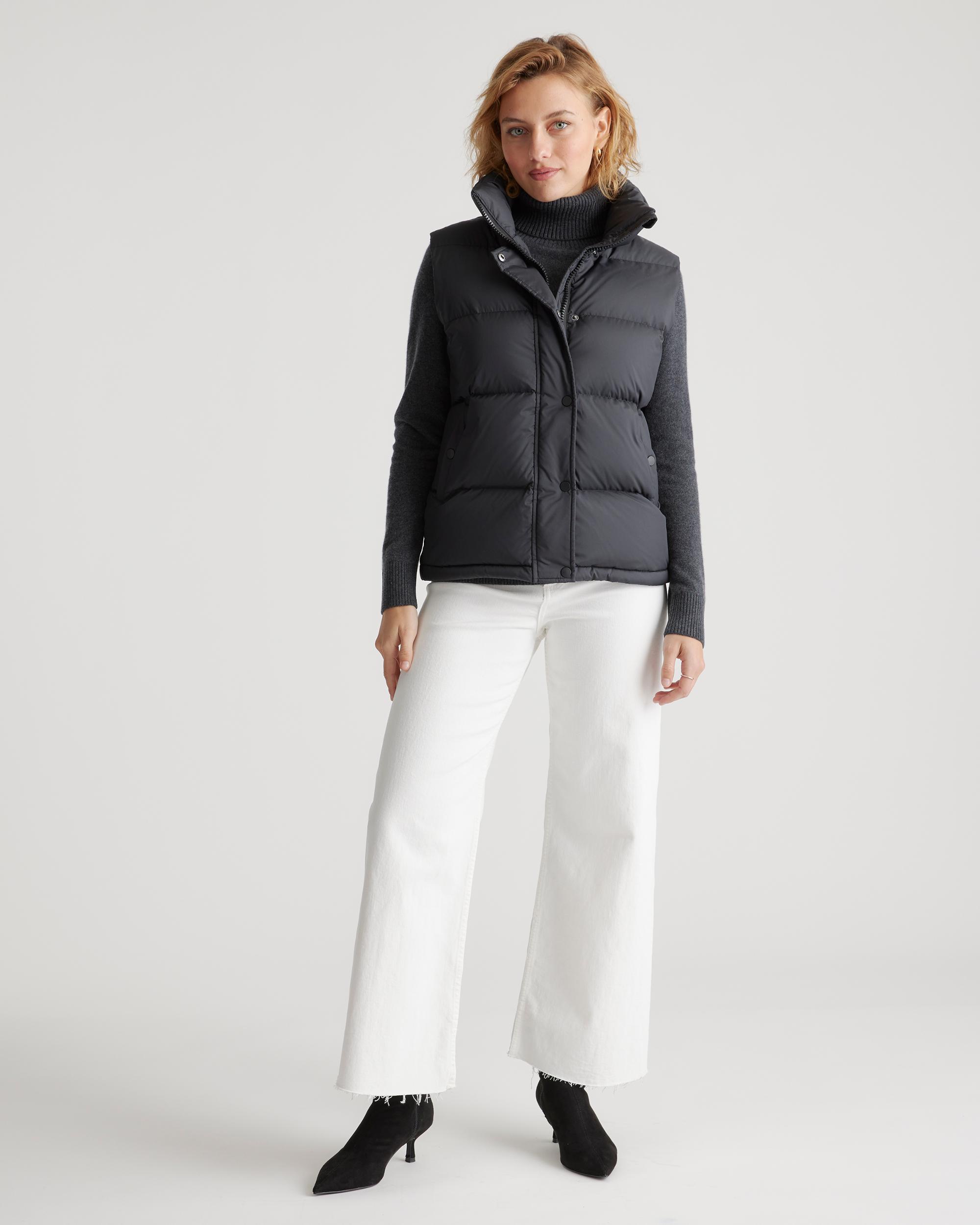 Quince | Women's Responsible Down Puffer Vest Size XS, Recycled Polyester Product Image