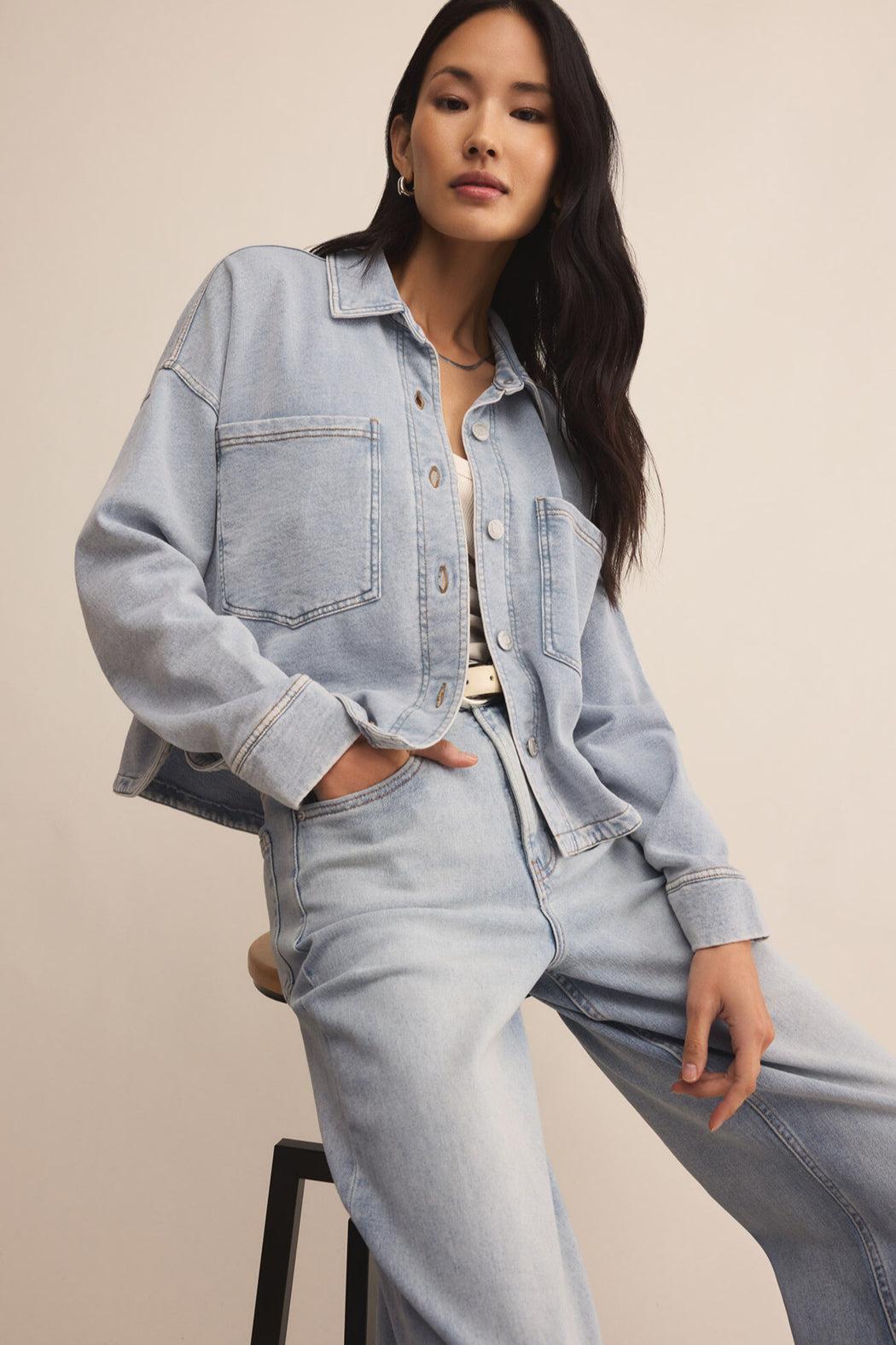 All Day Cropped Knit Jacket Product Image