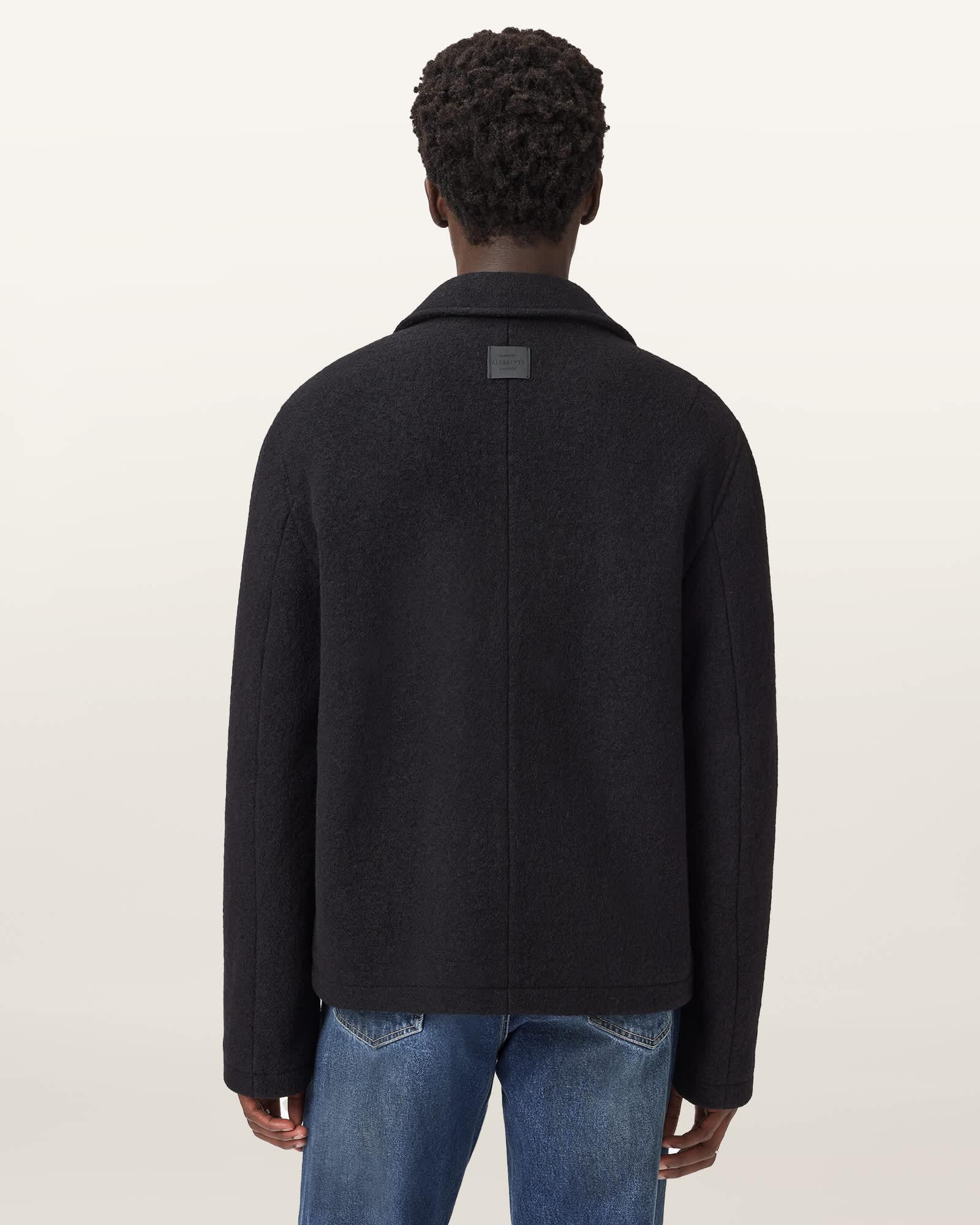 Celeste Cropped Wool Jacket Black | ALLSAINTS US Product Image
