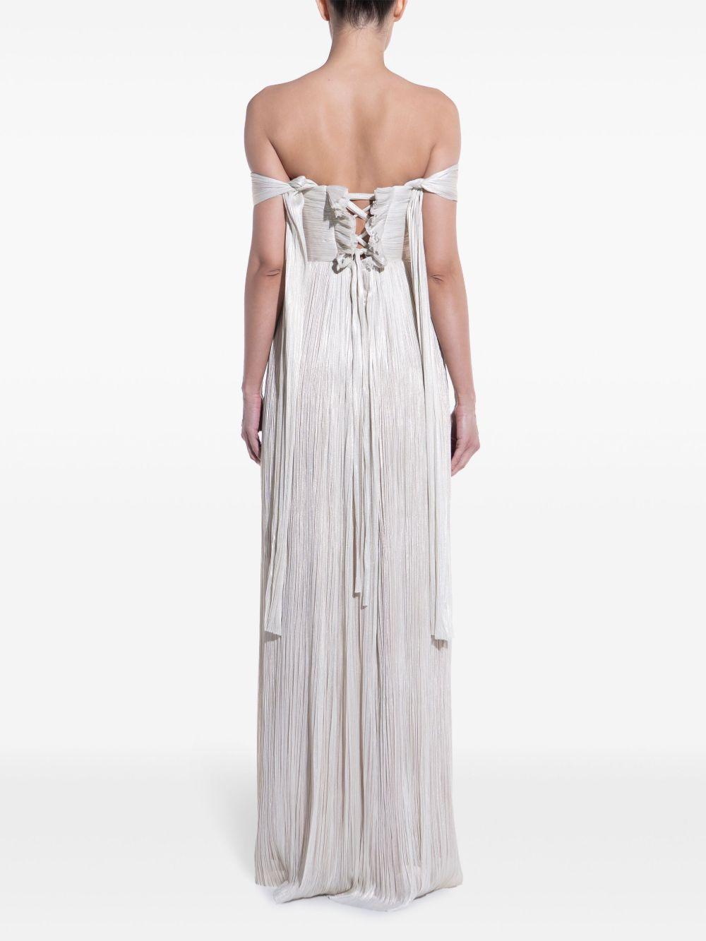 Theia pleated gown  Product Image