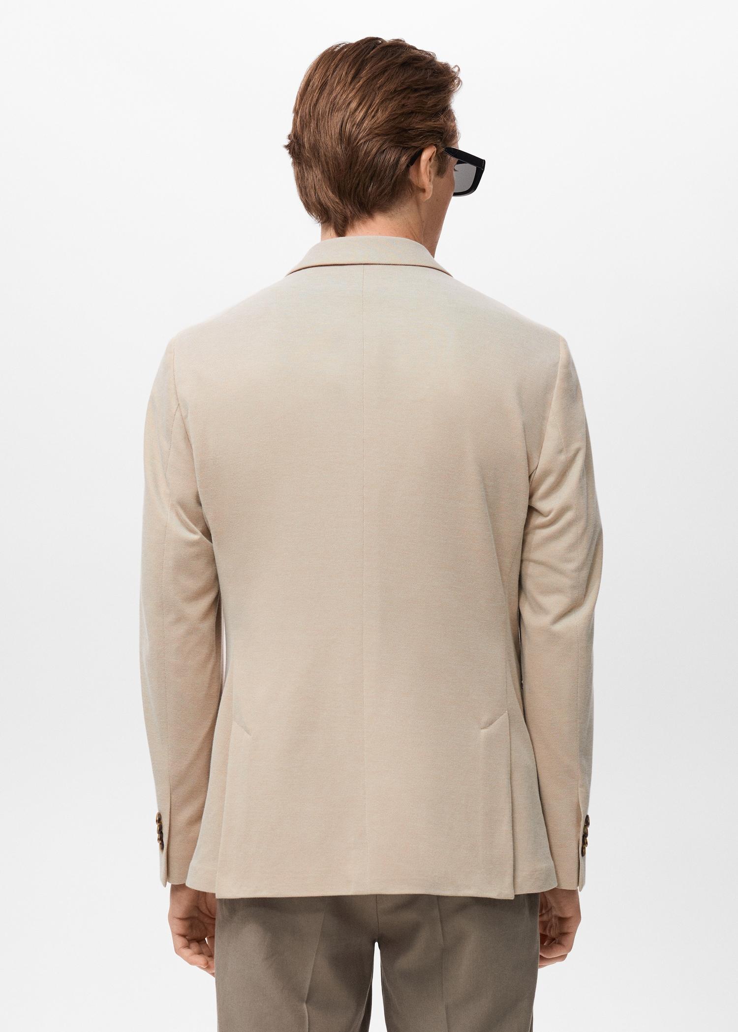 Verner slim-fit cotton blazer - Men | MANGO USA Product Image