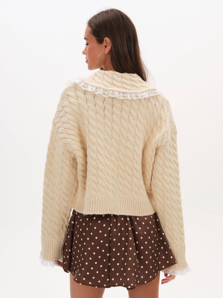 Milana Cardigan — Cream Product Image