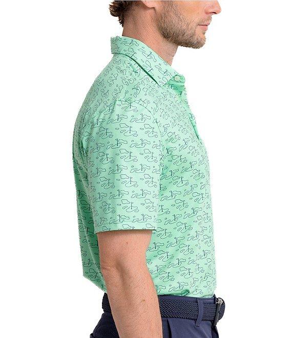 Southern Tide Driver Who's Your Caddy Printed Short Sleeve Polo Shirt Product Image