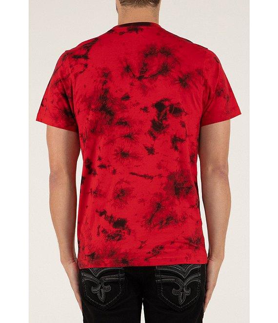 Rock Revival Tie-Dye Wreath-Embroidered Short Sleeve T-Shirt Product Image