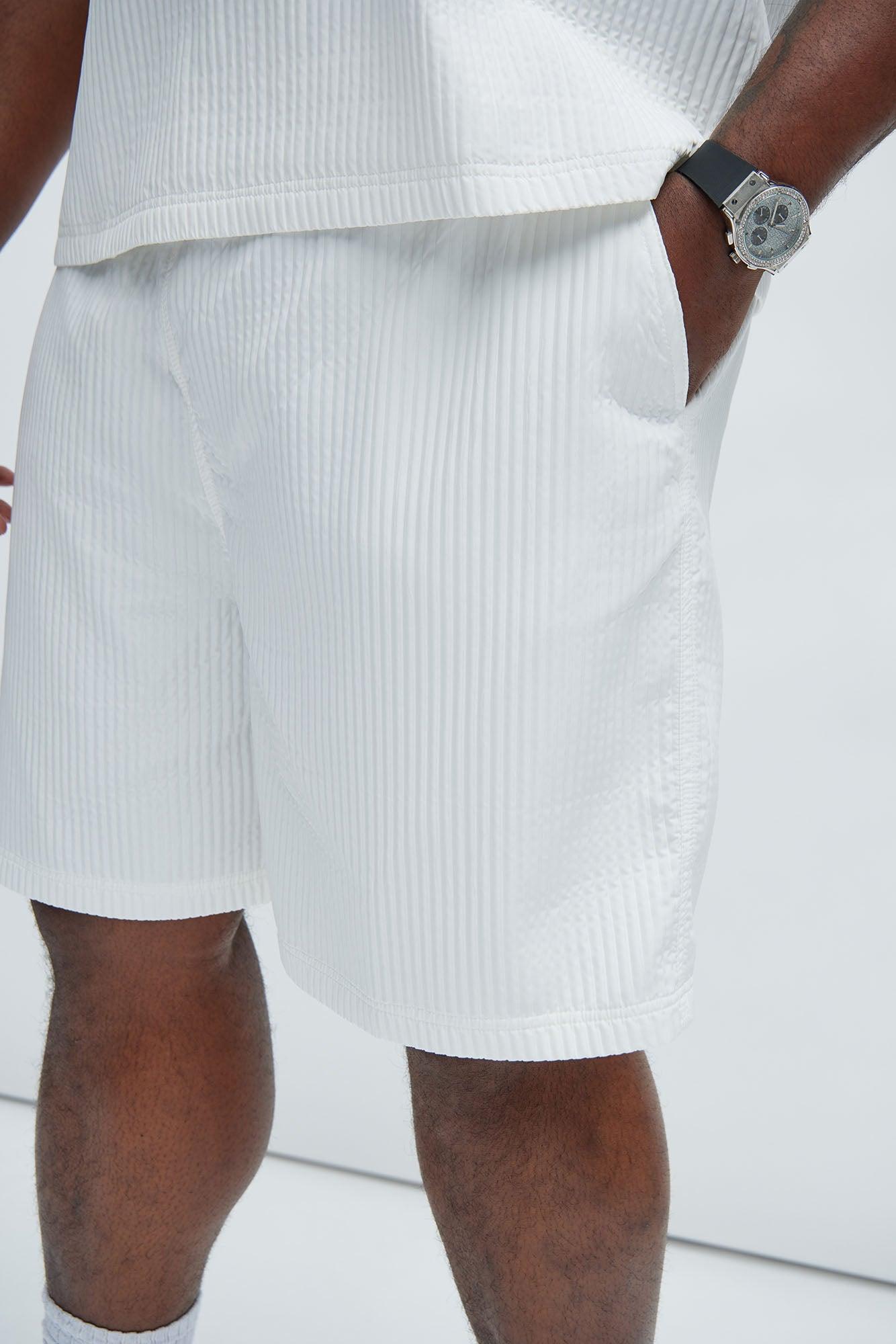 Santiago Relaxed Shorts - White Product Image
