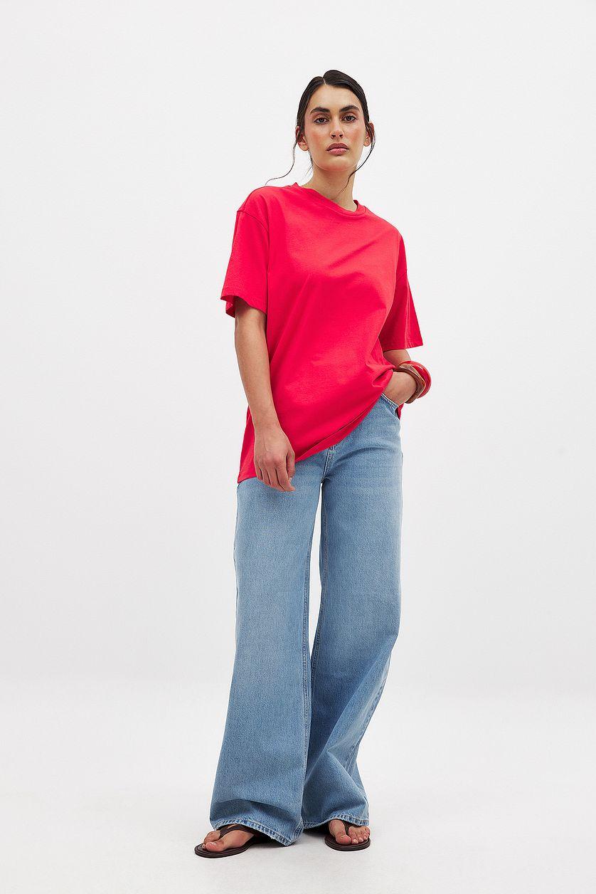 Round Neck Oversized Tee Product Image
