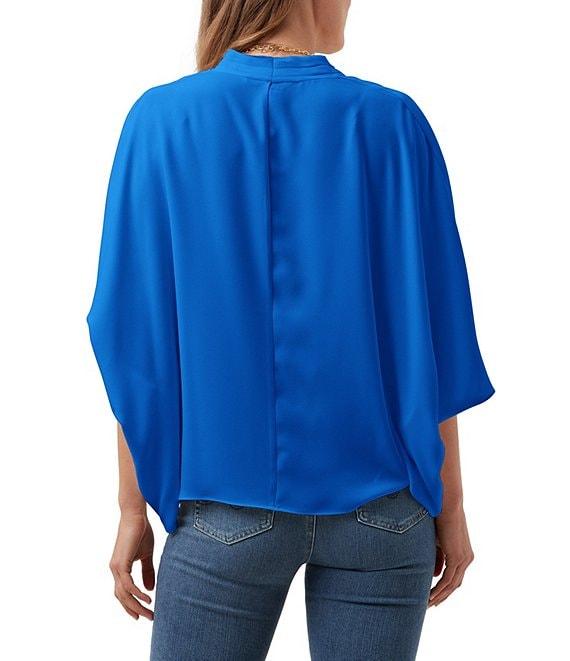 Trina Turk Concourse Surplice V-Neck Short Sleeve Oversized Top Product Image