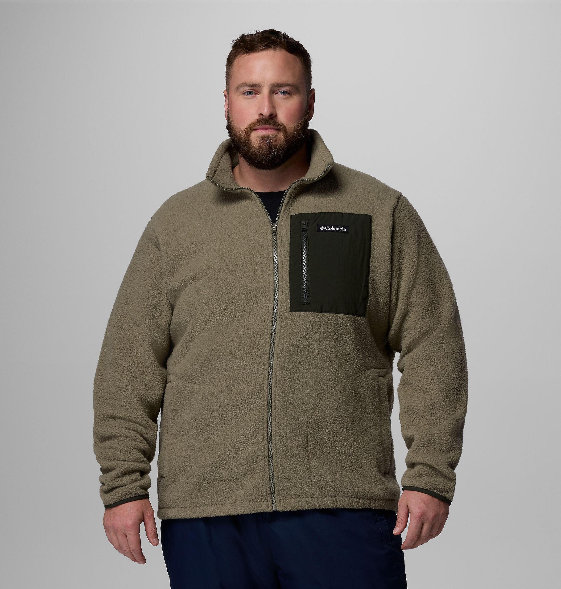 Columbia Mens Jasper Ridge Pebbled Full Zip Fleece - Big- Product Image