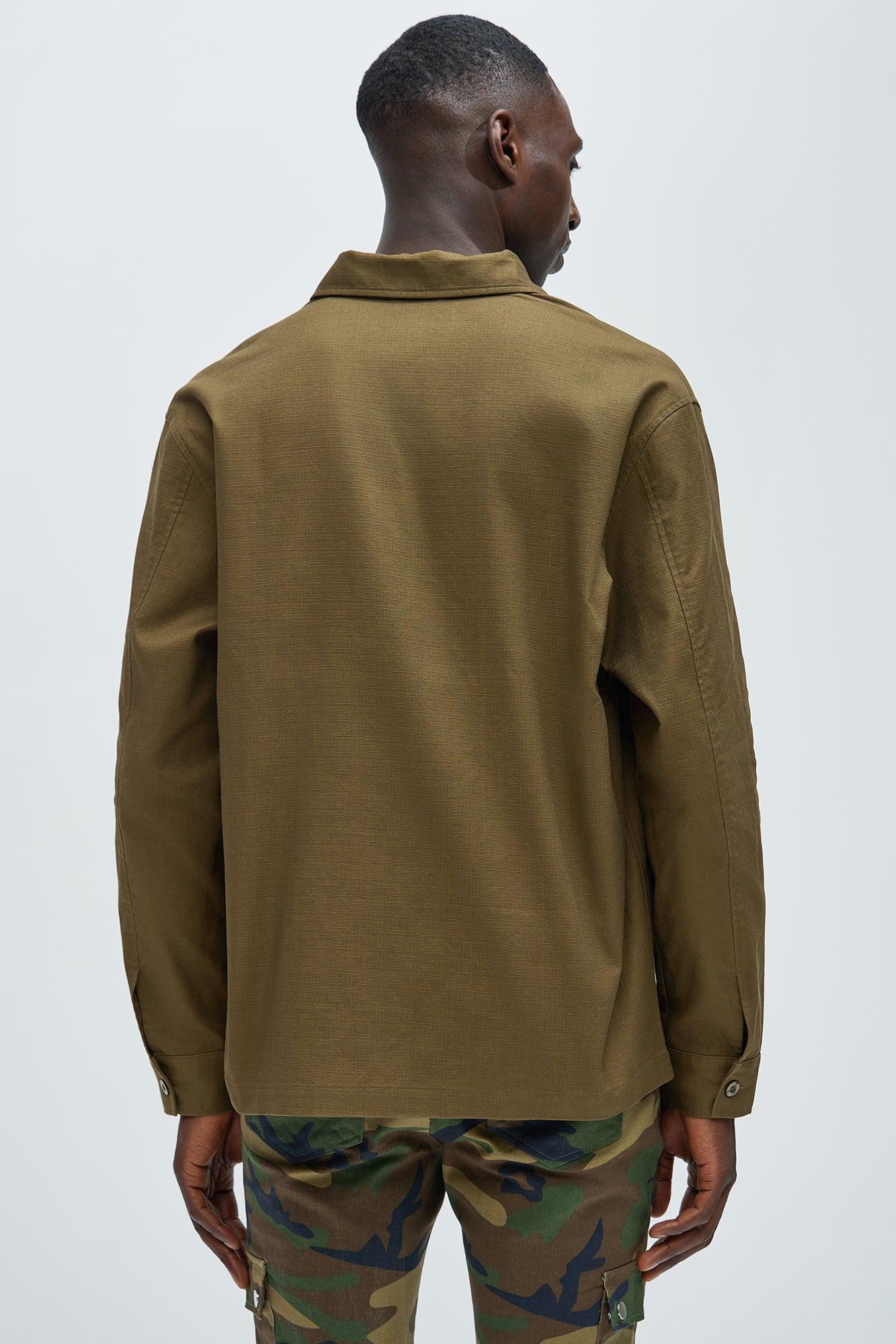 Eastman Pocket Button Up Shirt - Olive Product Image