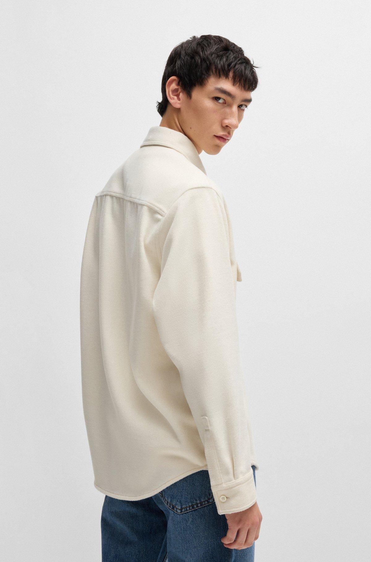 Oversized-fit shirt in brushed flannel Product Image
