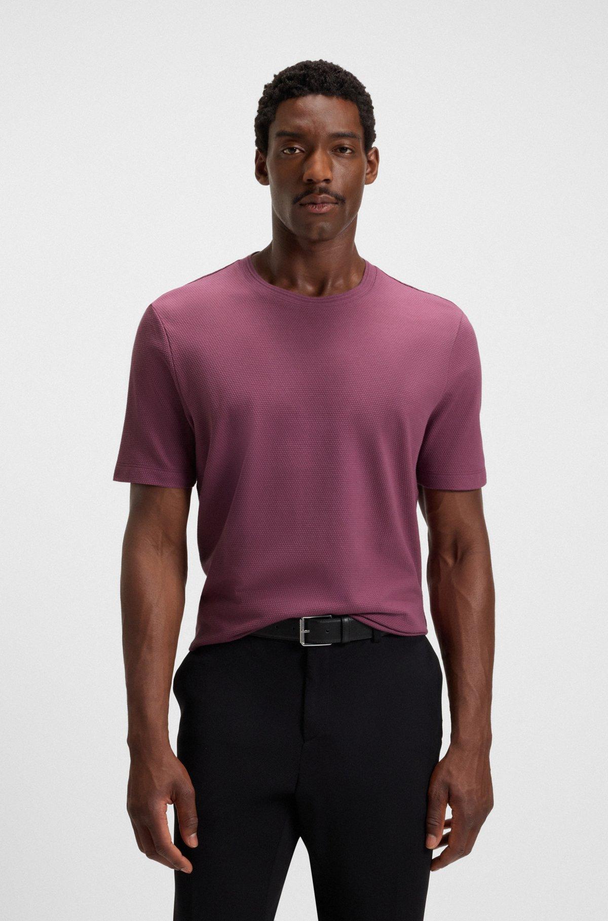  T-shirt with bubble-jacquard structure Product Image