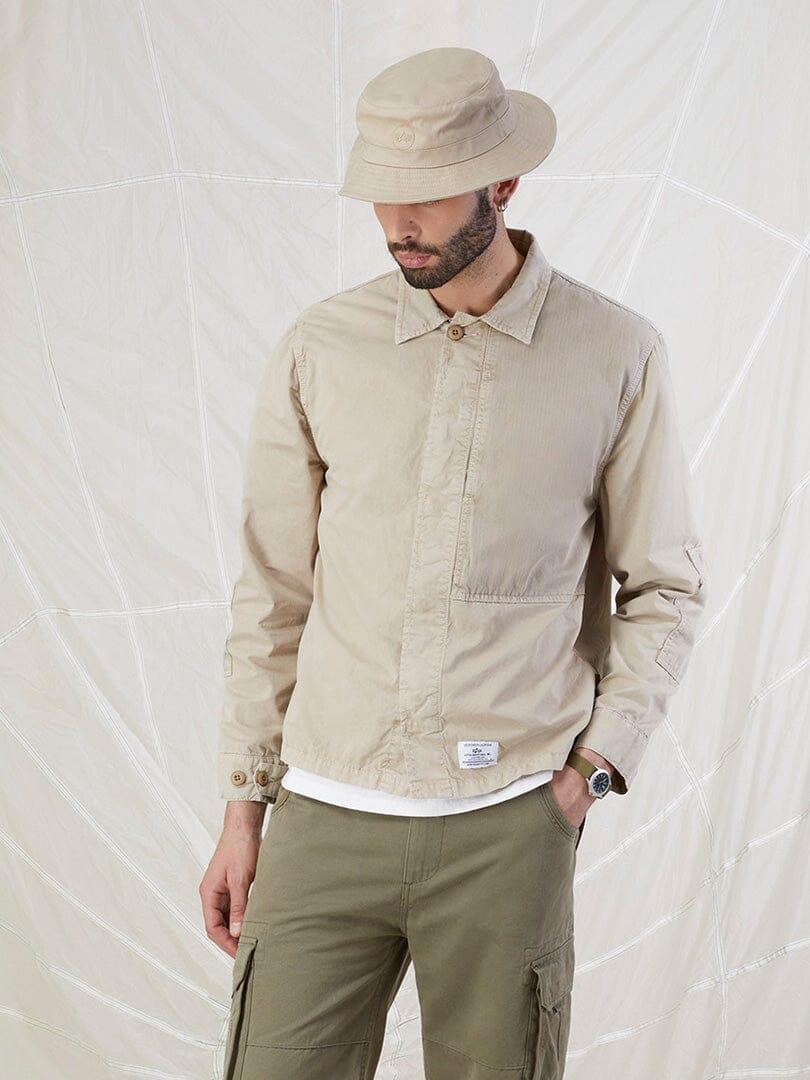 CONTRAST SHIRT JACKET (SEASONAL) Male Product Image