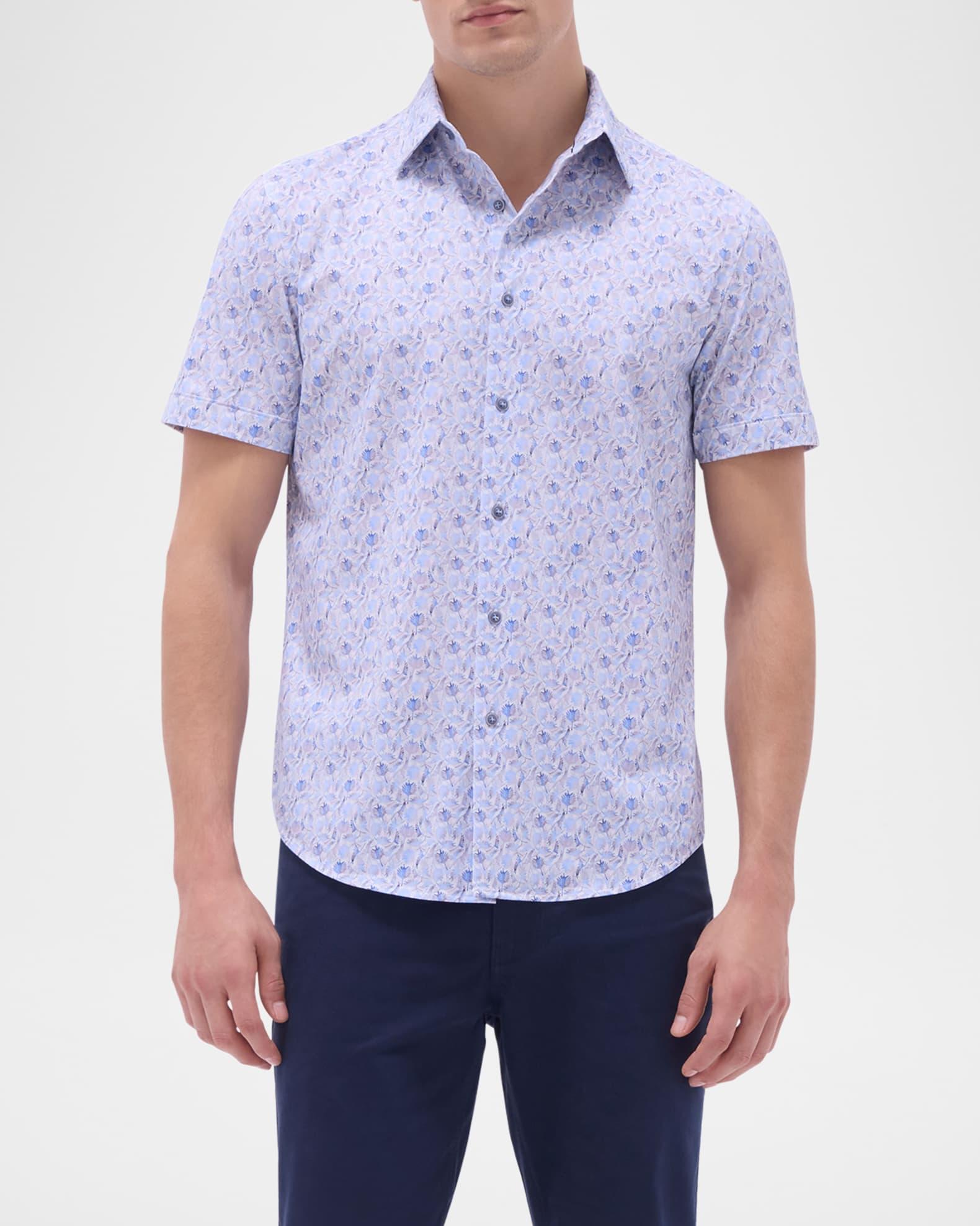 Men's Miles OoohCotton Palm Short-Sleeve Shirt Product Image