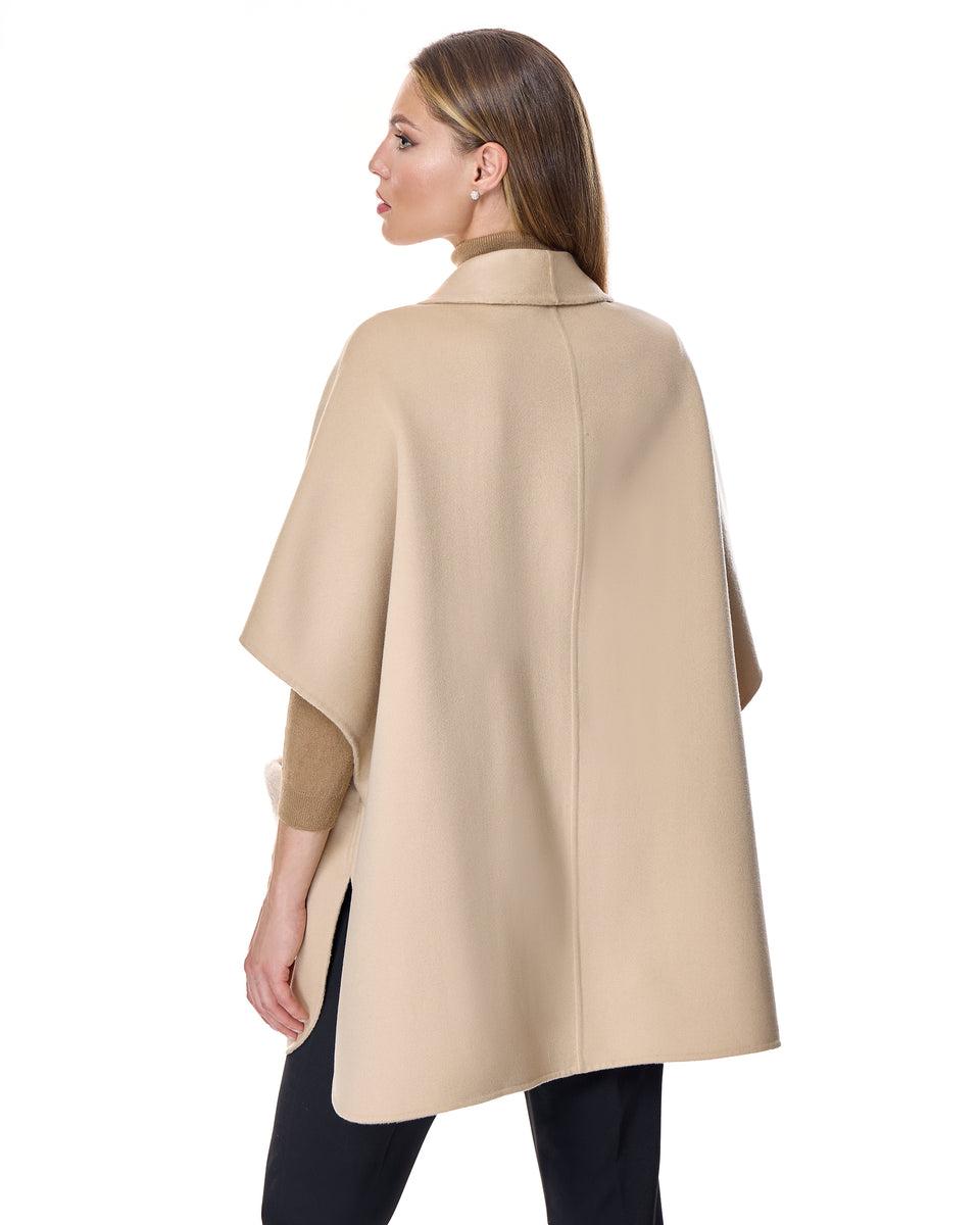 Cashmere Cape with Lamb Patch Pockets Product Image