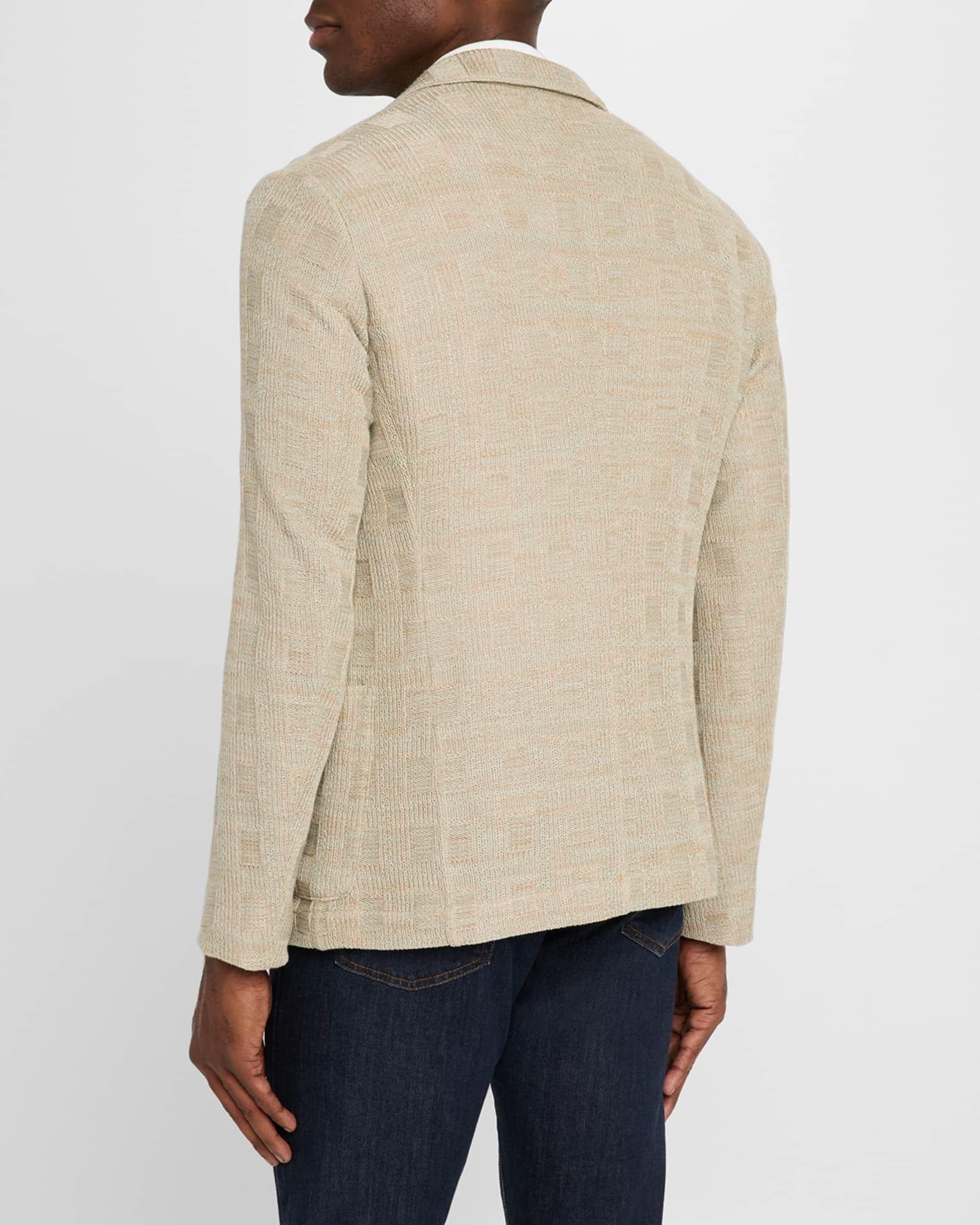 Men's Cotton Knit Textured Sport Coat Product Image