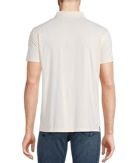 Cremieux Premium Denim Stripe Detailed Coat Front Knit Shirt Product Image