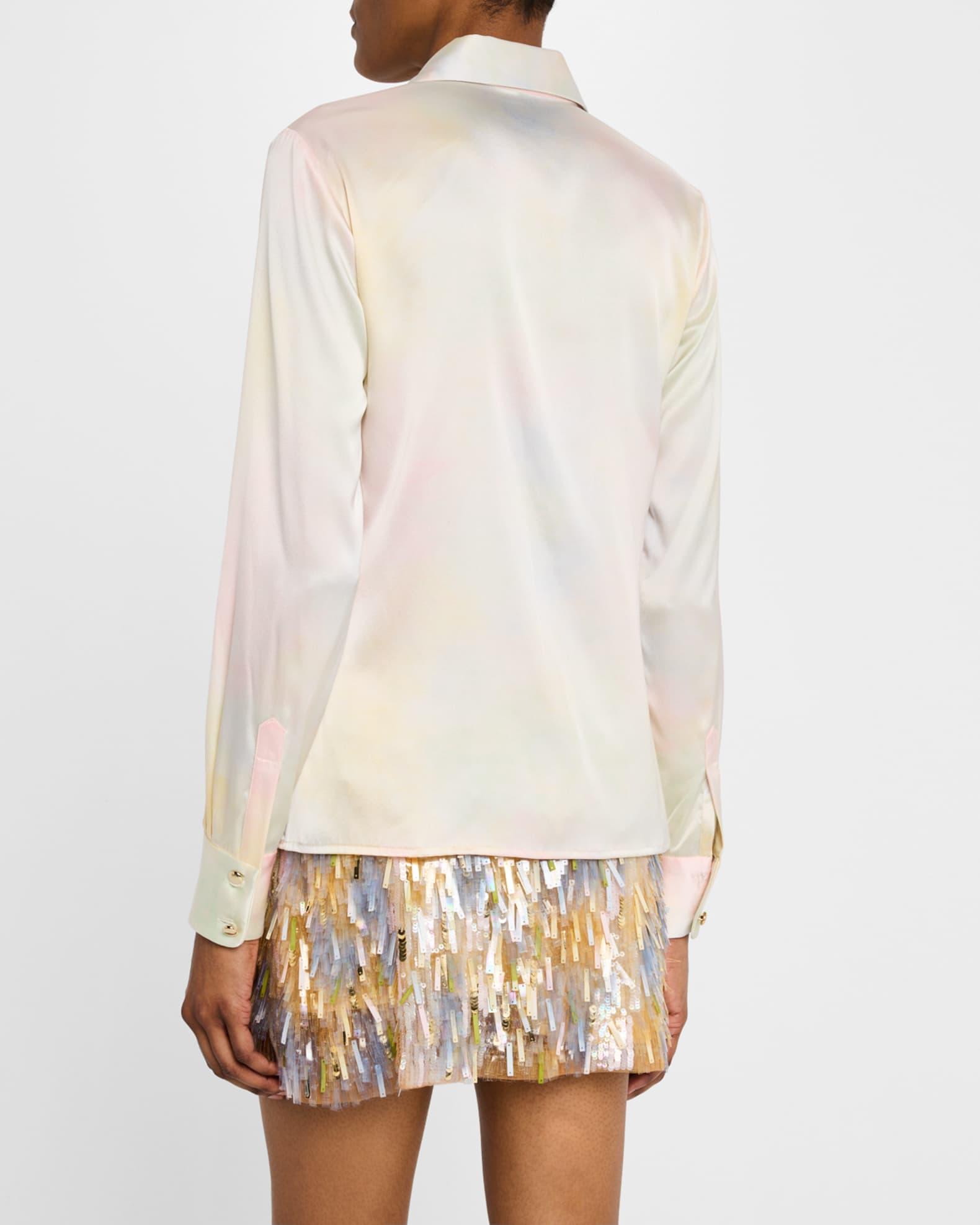 Hand Embroidered Sequin Mini Skirt Product Image