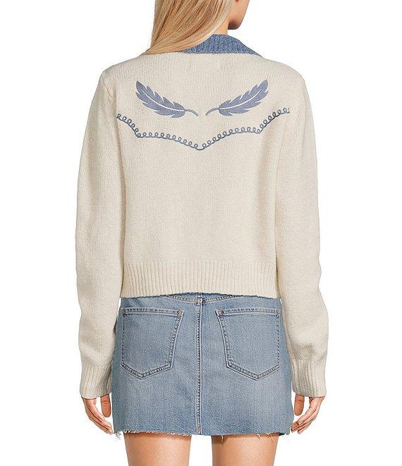 Bailey Rose Collared Western Cardigan Product Image