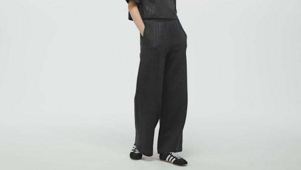 adidas Womens adidas Originals Off-Placed 3-Stripes Wide Pants - Womens Hi Res Blue Product Image