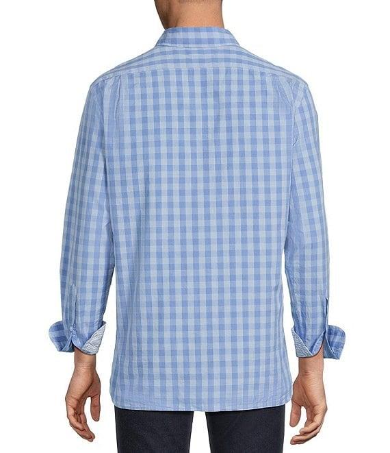 Cremieux Blue Label Tonal Gingham Poplin Long Sleeve Woven Shirt Product Image