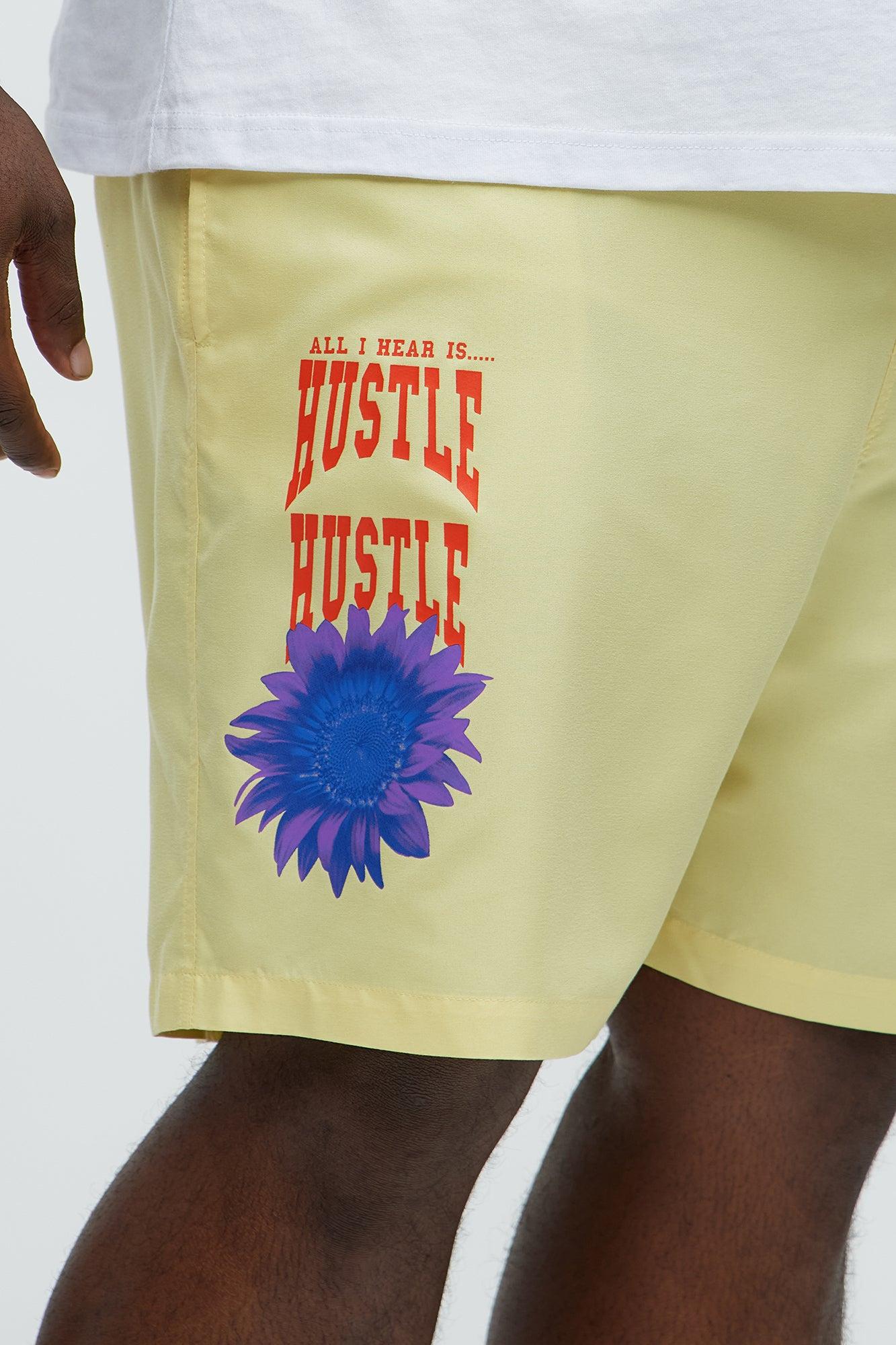 Stop And Smell The Flowers Swim Mid Trunk - Yellow Product Image