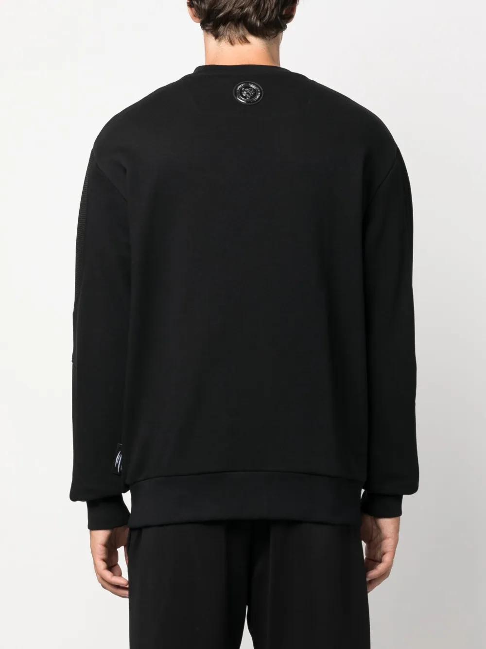 logo-lettering cotton sweatshirt Product Image