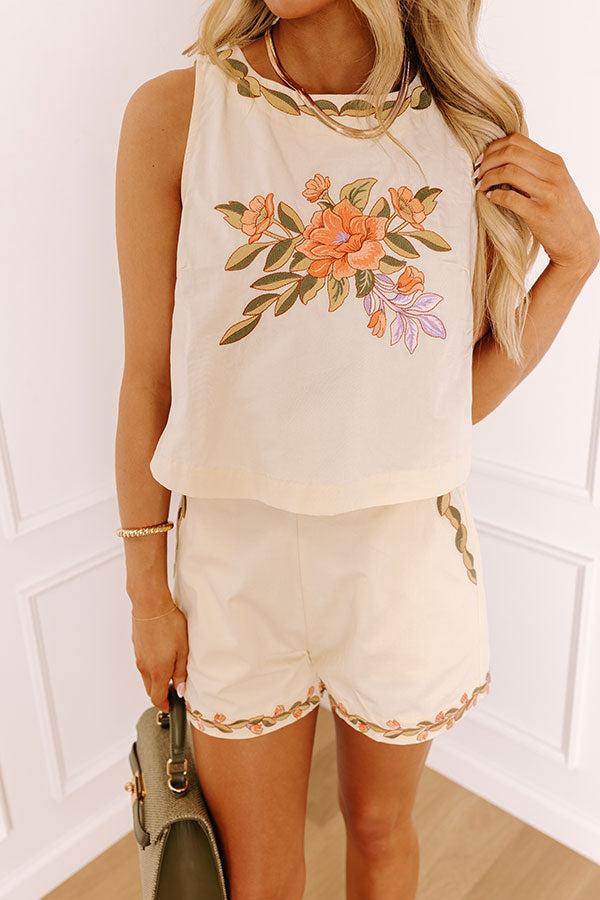 Villa Garden Embroidered Top Product Image