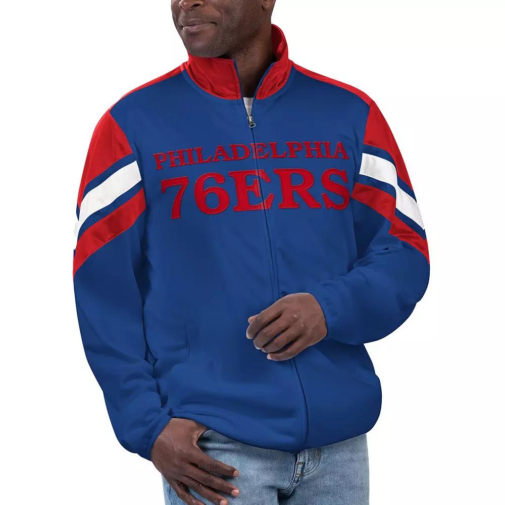 Men's G-III Sports by Carl Banks Royal Philadelphia 76ers Game Ball Full-Zip Track Jacket,  Product Image
