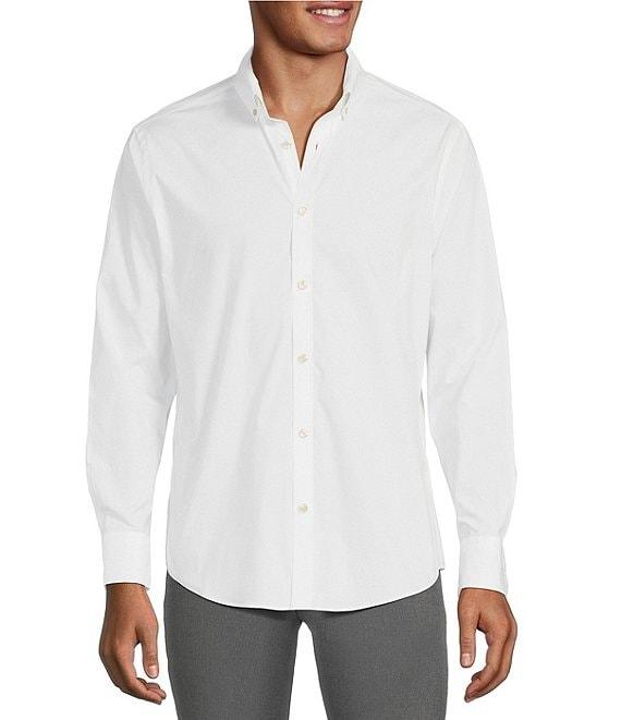 Murano Wardrobe Essentials Ultimate Modern Comfort Stretch Solid Long Sleeve Woven Shirt Product Image