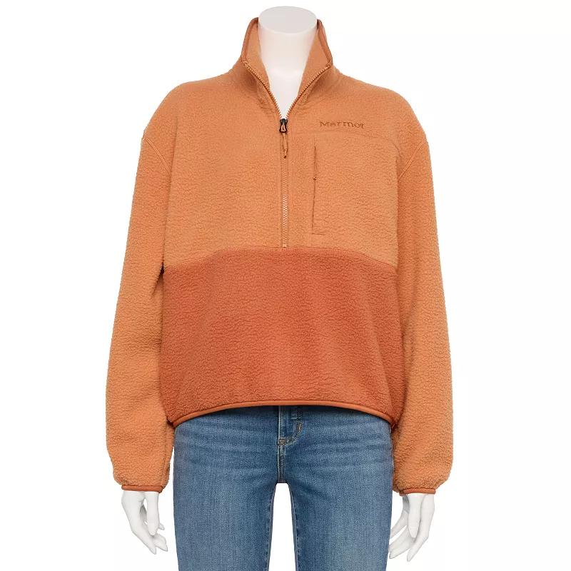 Women's Aros Half Zip Fleece Pullover, Size: Small, Sunburn Product Image