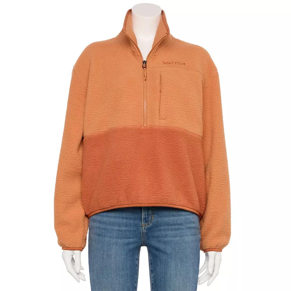 Women's Aros Half Zip Fleece Pullover, Size: Small, Sunburn Product Image