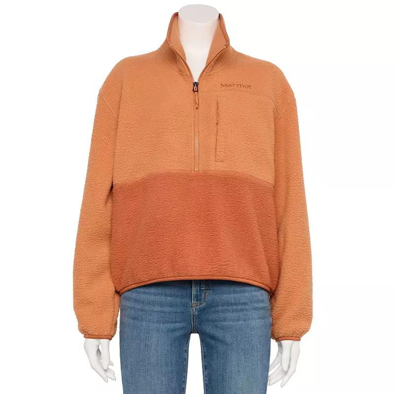 Women's Aros Half Zip Fleece Pullover, Size: Small, Sunburn Product Image