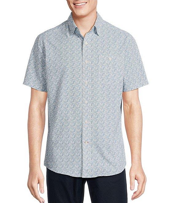 Cremieux Blue Label Big & Tall Performance Stretch Drink Print Short Sleeve Woven Shirt Product Image