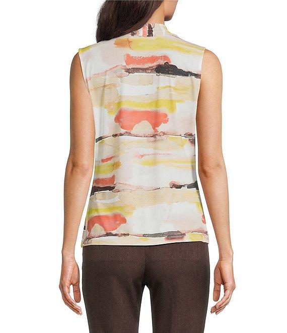 Calvin Klein Printed V-Neck Sleeveless Cami Top Product Image