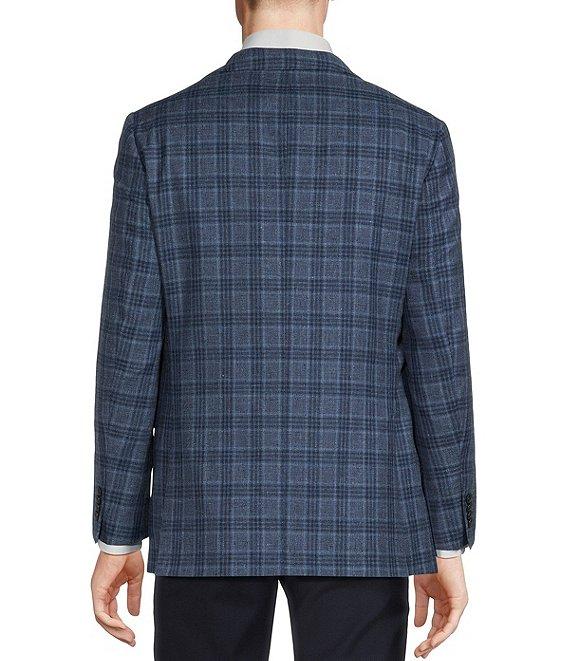 Cremieux Modern Fit Allover Blue Plaid Pattern Sport Coat Product Image