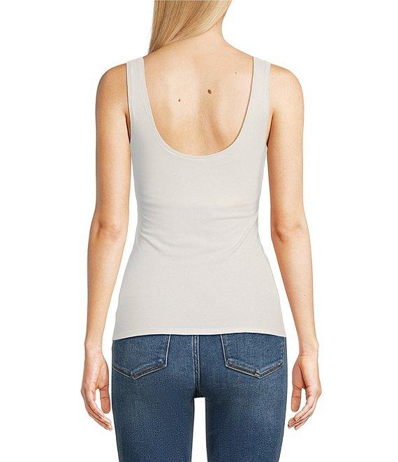 Modern Movement Sleeveless Scoop Neck Step In Tank Top Product Image