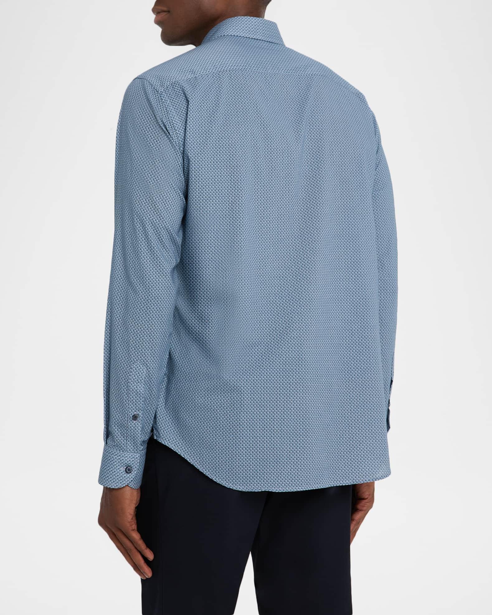 Men's Cotton Diagonal Wave Sport Shirt Product Image