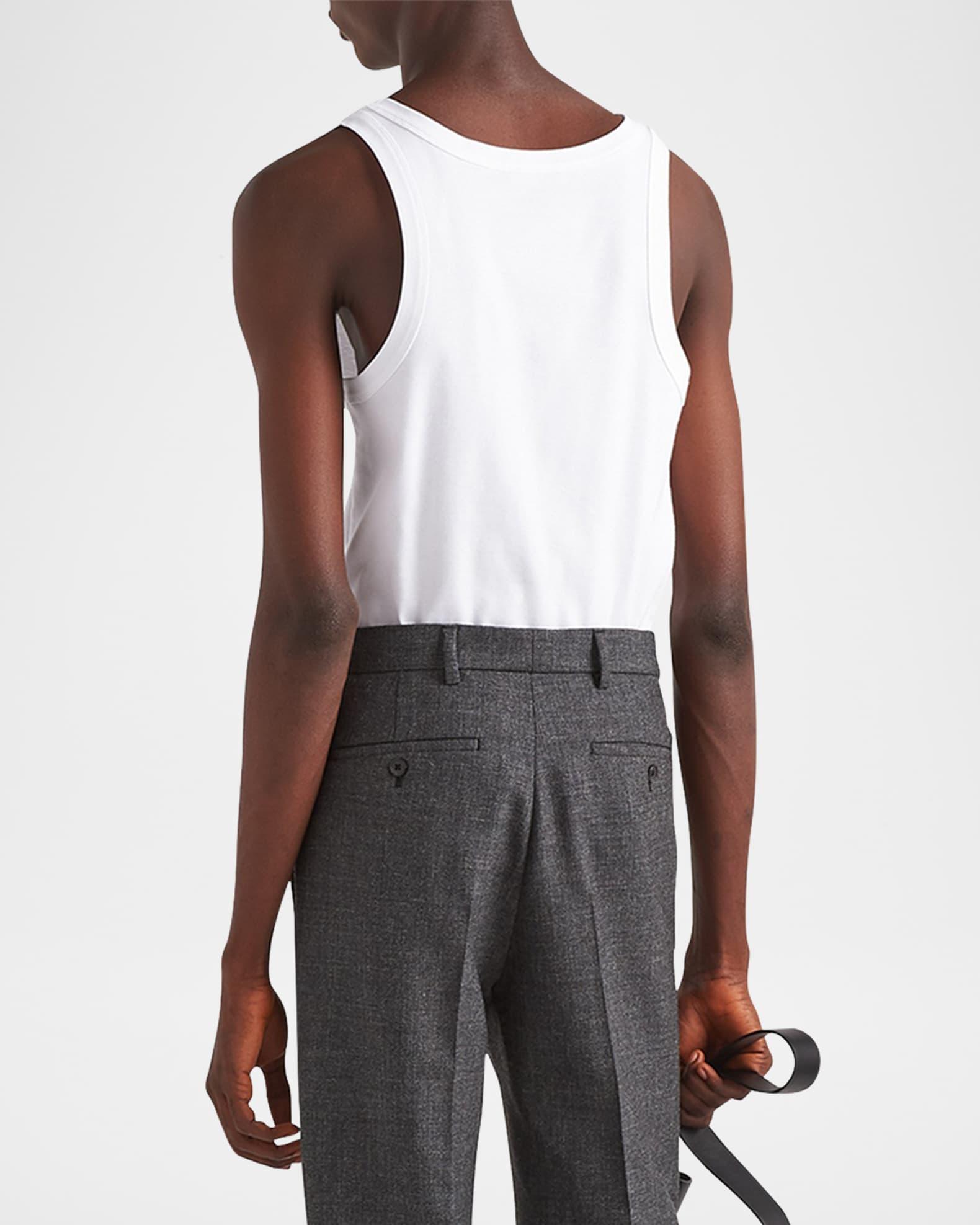 Men's Ribbed Cotton Logo Tank Top Product Image