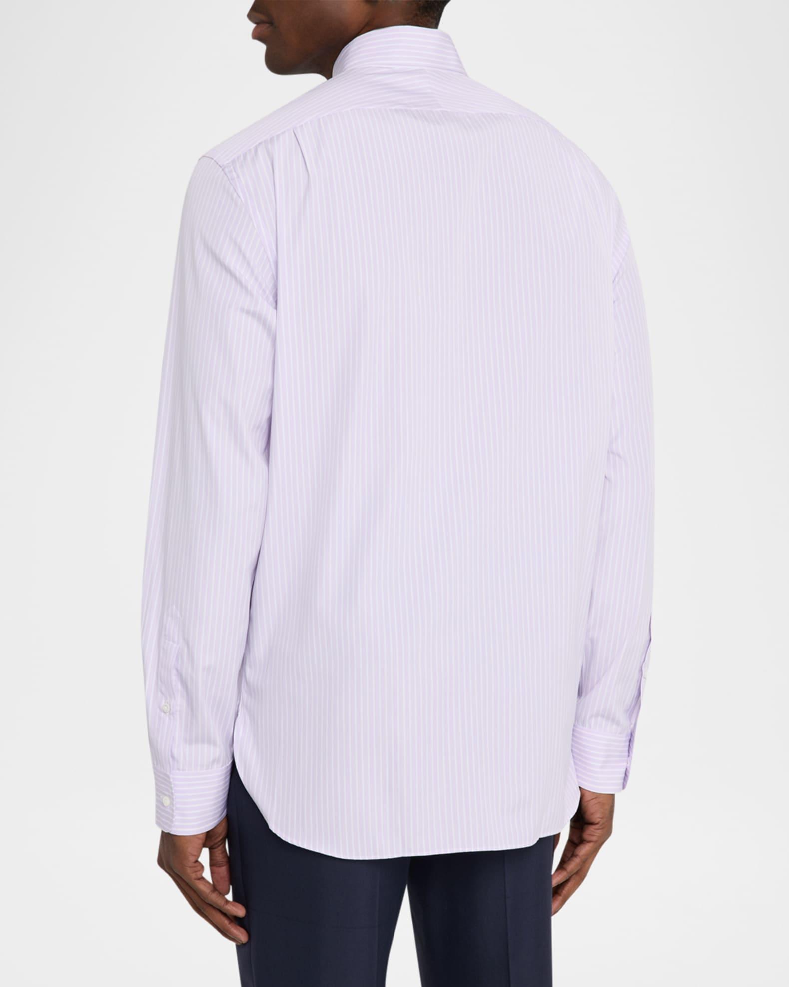 Men's Striped End-on-End Sport Shirt Product Image